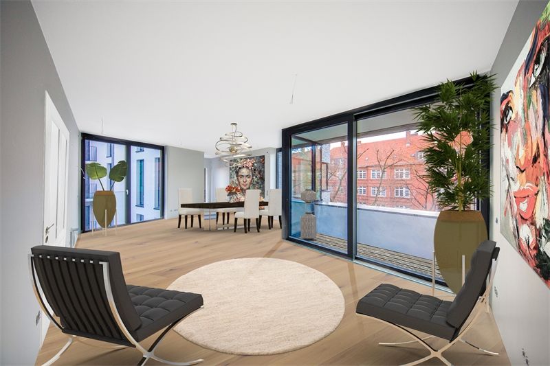 EXKLUSIVE 3 Zi.-DESIGNER-WOHNUNG mit großer SÜD-TERRASSE -im Architekten-NEUBAU - Rüdesheimer Platz! in Berlin