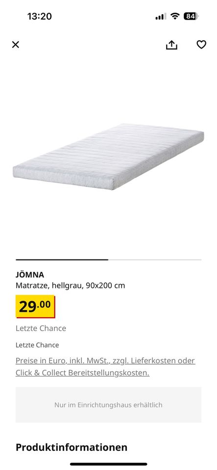 IKEA SLÄKT Ausziehbett mit Matratze und Lattenrost - Wie neu! in Teltow