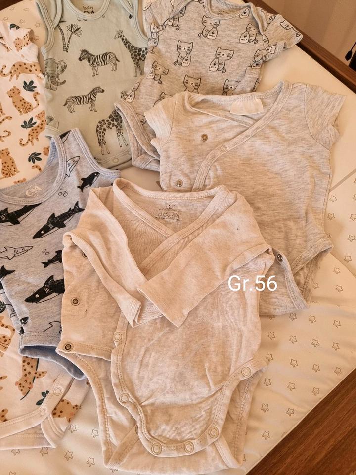 Babykleidung Gr.56 Wickelbody Strampler Pyjama in Ilsede