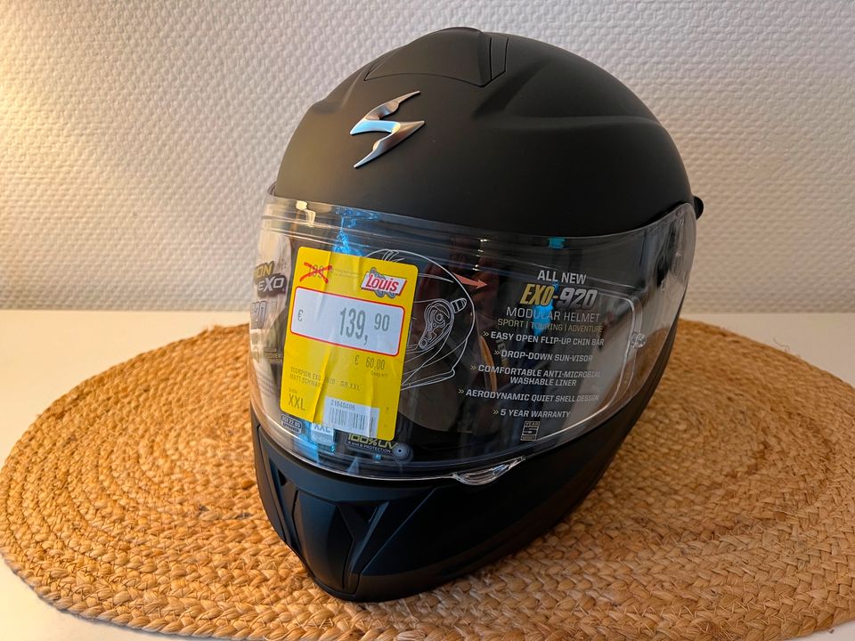 Scorpion Exo-920 Unisex XXL Motorradhelm Matt Schwarz *NEU* in Lüdenscheid