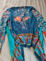 IVKO Strickjacke Cardigan blau Blumen Stickerei Zipfel Jacke Niedersachsen - Neuhaus Vorschau