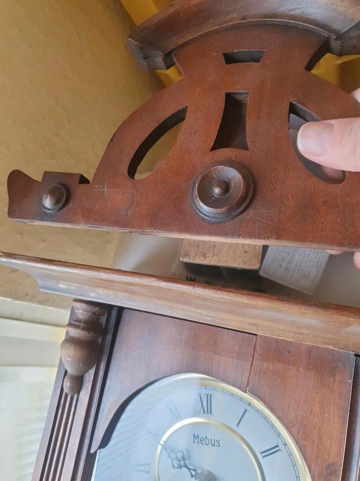 Pendeluhr Mebus Reparatur bedürftig Funktion nicht getestet in Herschbach