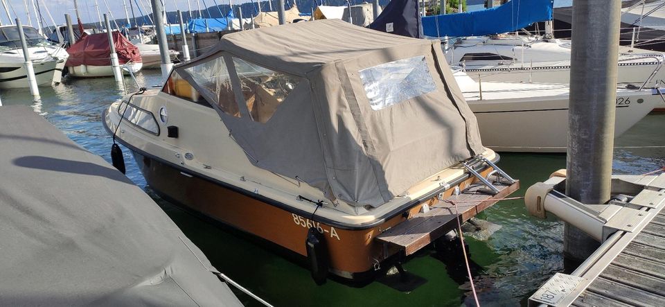 Shetland Motorboot mit neuer Bodenseezulassung und Trailer in Villingen-Schwenningen