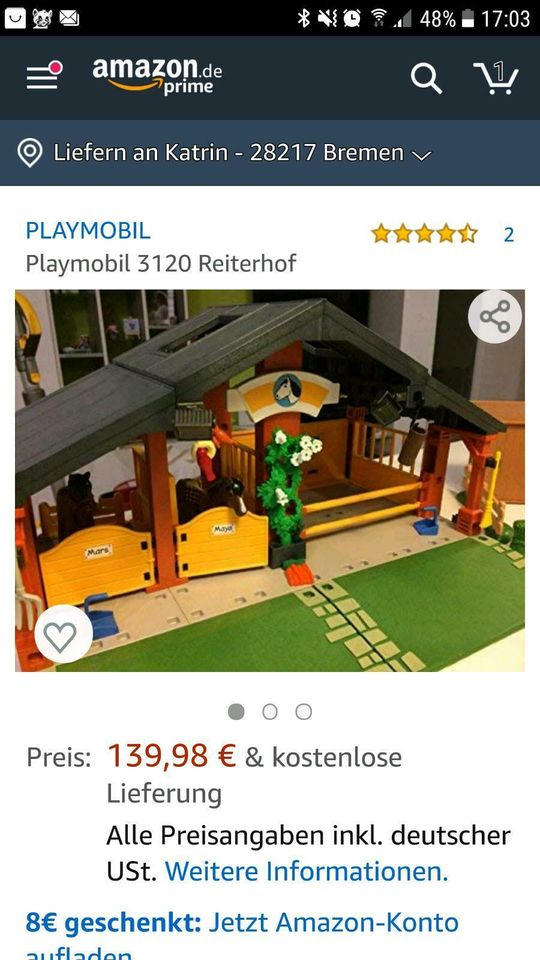 Playmobil 3120 Reiterhof, aus 2 mach 1 in Walle - Utbremen | Playmobil  günstig kaufen, gebraucht oder neu | eBay Kleinanzeigen ist jetzt  Kleinanzeigen
