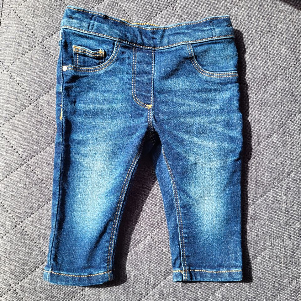 Next Jeans blau, 3-6 Monate,8 kg, Bund mit verstellbarem Gummizug in Homburg