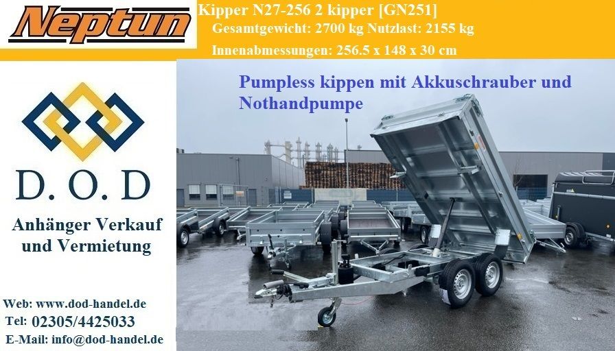 Pkw Anhänger Rückwärtskipper Kippanhänger 2700kg 2,7t Pumpless in  Nordrhein-Westfalen - Castrop-Rauxel | Gebrauchte Auto-Anhänger kaufen |  eBay Kleinanzeigen ist jetzt Kleinanzeigen