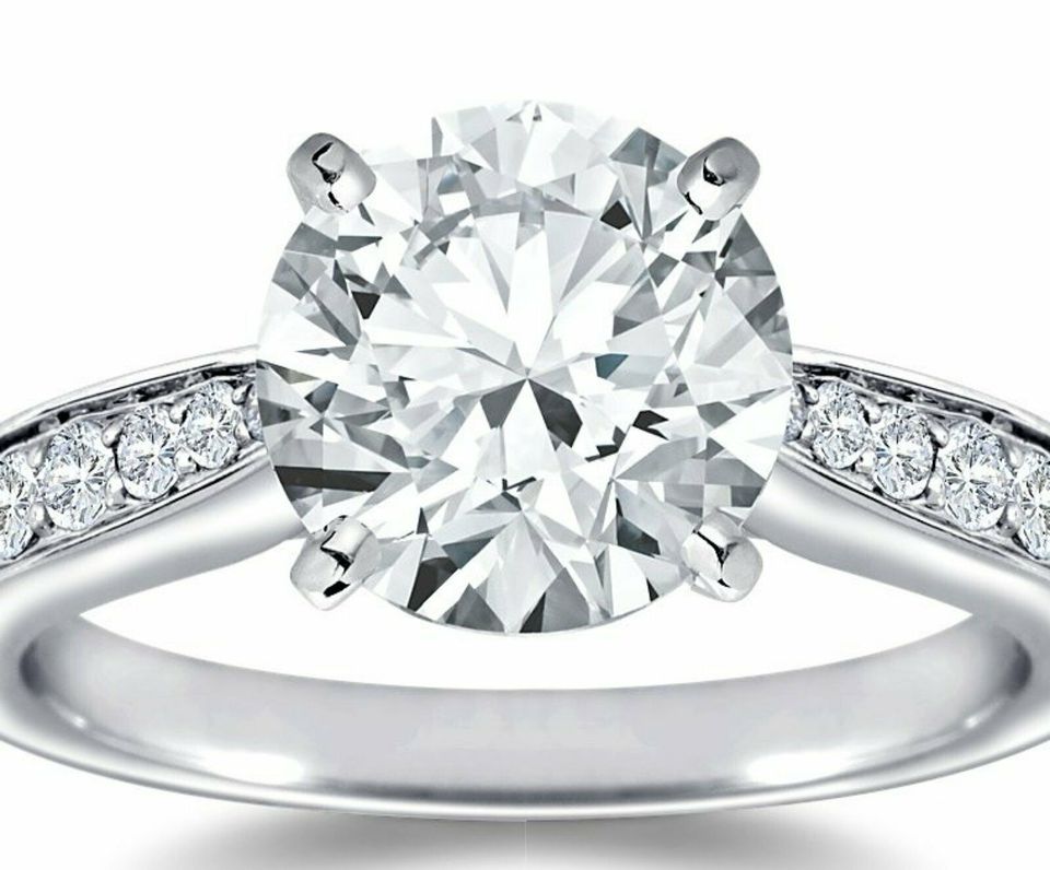 ✅ The Queen Diamond 3,00 ct + 0,48ct Diamant Ring G/VS2 NP 30480€ in Zwickau