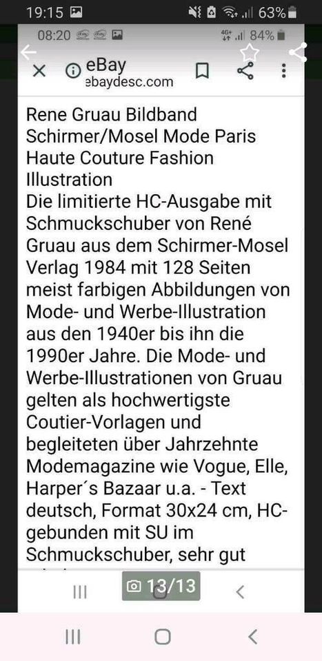 René Gruau Bildband Monographie in Amelinghausen