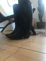 ZARA Cowboystiefel schwarz Gr.39 Hessen - Wiesbaden Vorschau