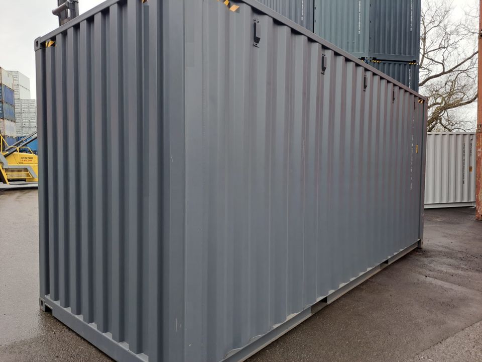 20 Fuß High Cube GRAU NEU Seecontainer Container Hannover in Hamburg