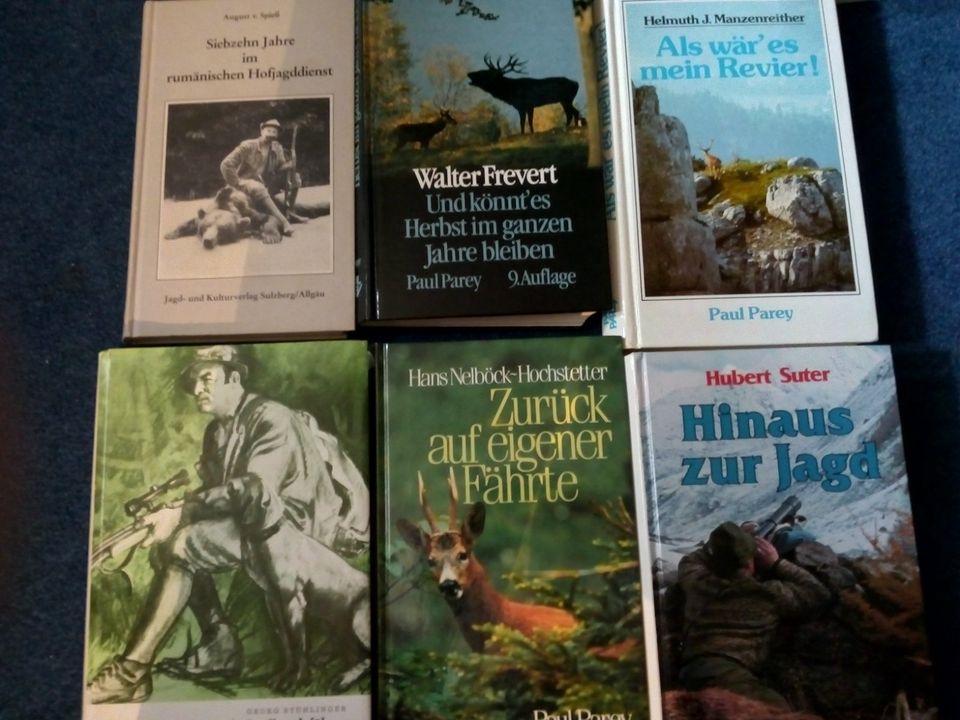 Bücher Jagd Jäger Wild Rothirsch Reh Schwein Parey ua. in Meuselbach