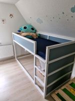 Kinderbett, Bett, Hochbett grau/ weiß zu verkaufen Thüringen - Schmalkalden Vorschau