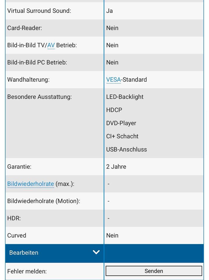 Fernseher Medion in Niederndodeleben