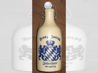 2 Flaschen Steingut(?) - Bierflasche "Franz-Joseph Jubelbier" Rheinland-Pfalz - Beindersheim Vorschau