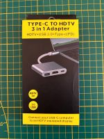 USB C Hub, 3 in 1 Adapter mit 4K HDMI für Switch, Laptops, Tablet Nordrhein-Westfalen - Hagen Vorschau
