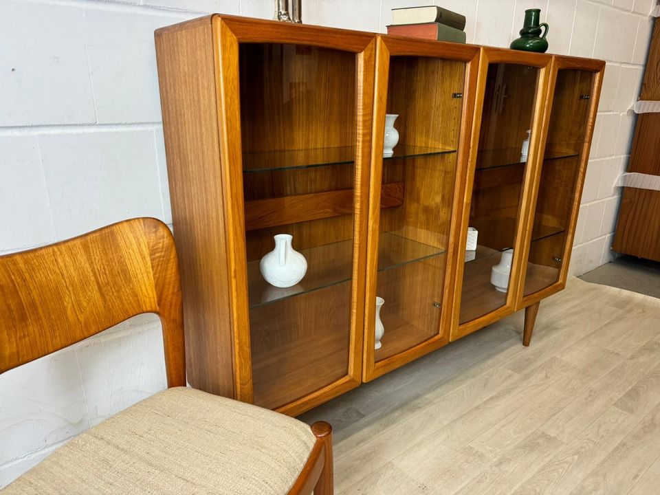 Vintage Teak DYRLUND highboard danish Vitrine Schrank 70er in Delmenhorst