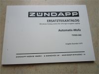 Zündapp,Ersatzteilkatalog,Automatik,Mofa,444, Baden-Württemberg - Ettenheim Vorschau