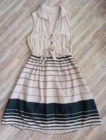 Kleid Orsay Größe 34 XS beige schwarz 1950er ausgestellt Bayern - Reichertshofen Vorschau