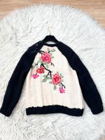 Zara college bomber jacke Asia Stickerei Blumen Tweed boucle flor Düsseldorf - Pempelfort Vorschau