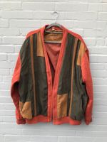 Vintage Jacke XL Strick Wildleder Orange Grün Rost Wolle Schleswig-Holstein - Escheburg Vorschau