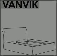Vanvik Bett 1,40m Ikea (Lattenrost verfügbar) Leipzig - Altlindenau Vorschau