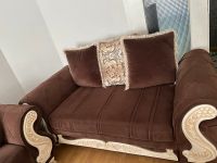 Wohnzimmer bete/couch in braun zum ausziehen Berlin - Reinickendorf Vorschau