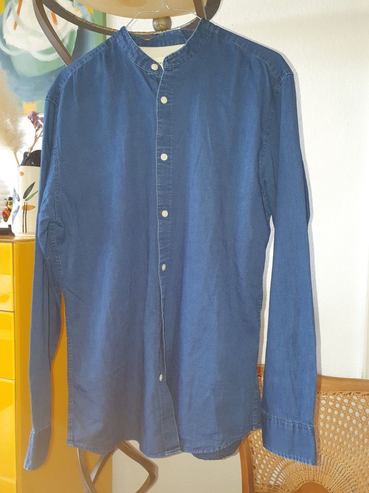 Selected Homme Jeanshemd blau Gr.S/M *top* in Eltville