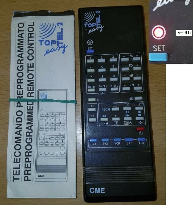 Universal Fernbedienung CME Top Tel 2 Easy TV VCR Videorekorder in Berlin