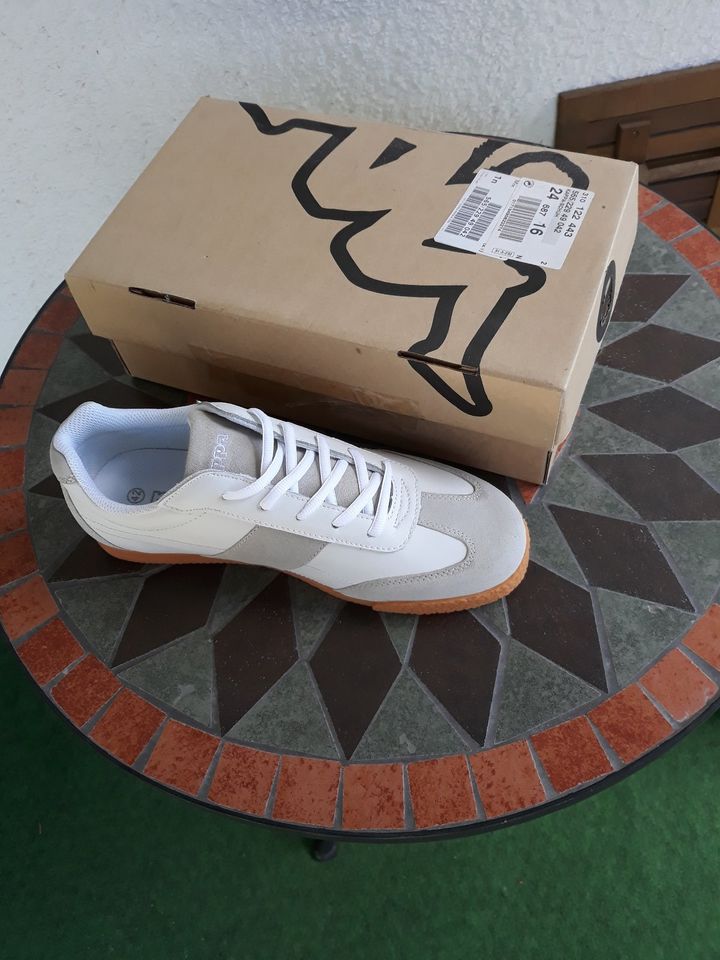 Kappa Sneaker weiß white/kitt NEU Gr. 42 Damen/Herren in München