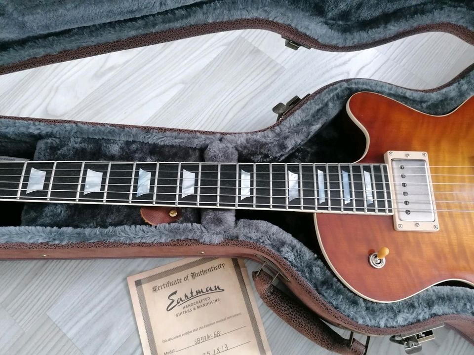 Eastman SB59/V GB top Zustand, neuwertige Les Paul Gitarre in Remchingen