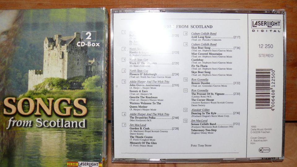 Folk Songs From Scotland, 2 CD`s, Bagpipes & Drums in Halle