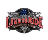 Gürtelschnalle Biker Motorrad  Buckle Neu Live to Ride Hessen - Lauterbach (Hessen) Vorschau