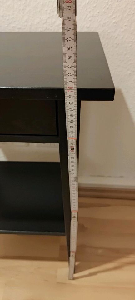 IKEA Hemnes -Nachttisch schwarz-braun - 46x35 cm in Bornheim