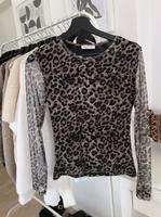 Longsleeve Langarmshirt Italy Mioni Mesh Leo Leopardenmuster Brandenburg - Senftenberg Vorschau