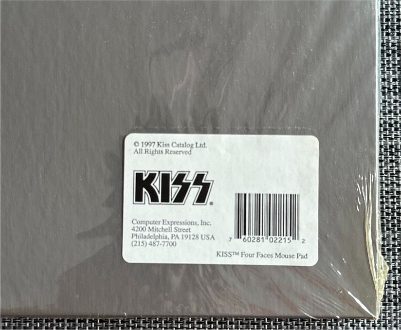 Mouse Pad Kiss Band 1997 noch verschweißt in Nordhausen