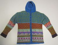 Fair Isle Kapuzen-Jacke M/L pflanzengefärbt handgestrickt Neu! Hessen - Liebenau Vorschau