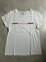 Weißes T-Shirt mit rotem Aufdruck von New Yorker Bayern - Würzburg Vorschau