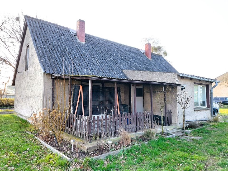 entkerntes Einfamilienhaus mit Nebengelass bei Anklam in Spantekow