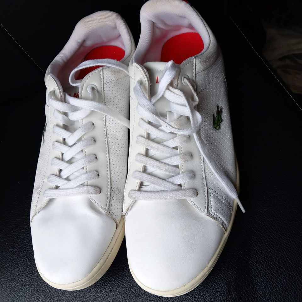 Herren Sneaker  Schuhe  Lacoste Carnaby Evo /  weiß / Größe 44 in Moers