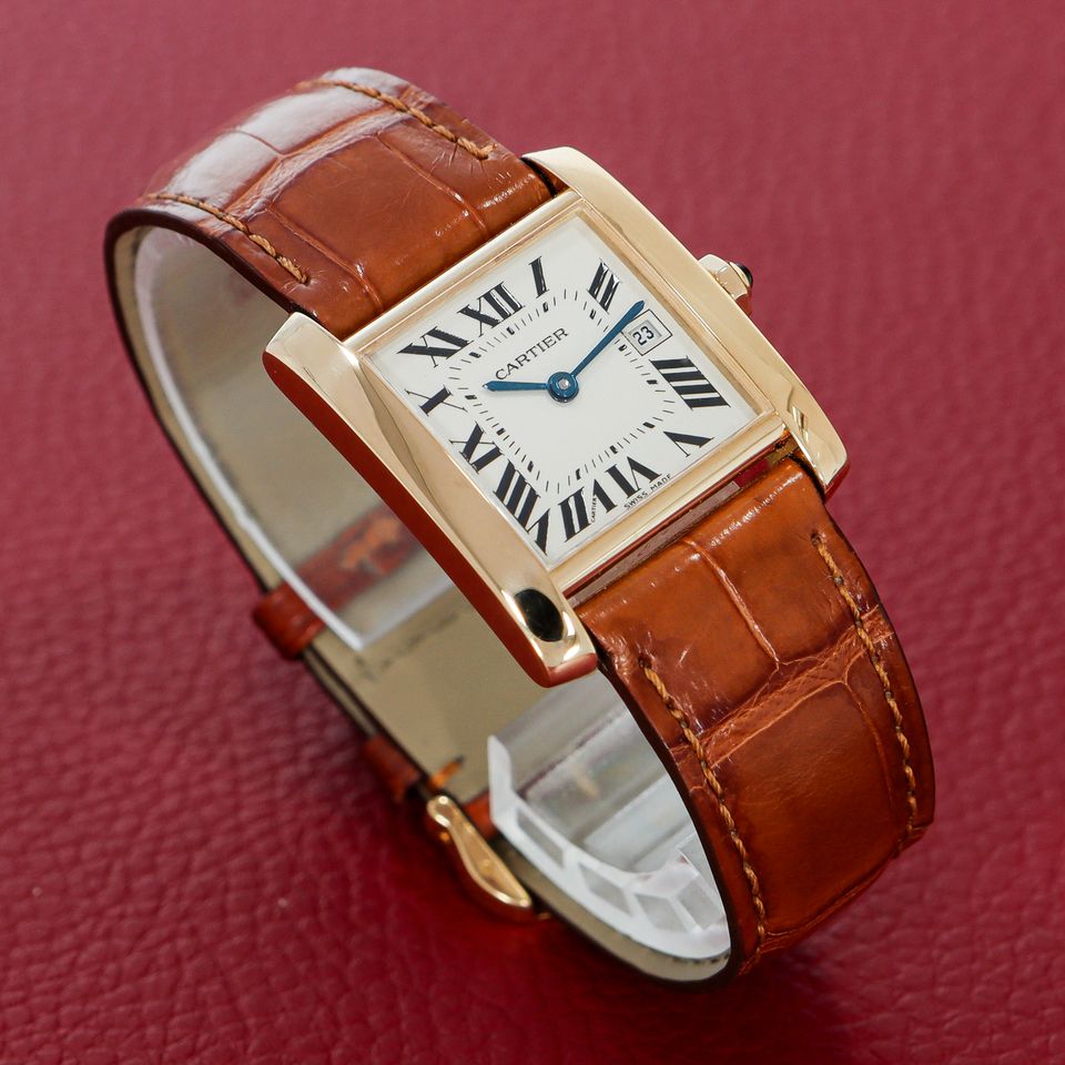 Cartier Tank Francaise Ref. 2466 / 750 Gelbgold / Original Catierschließe in München