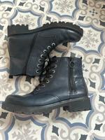 Remonte Stiefel Stiefeletten Schnürboots Schnürstiefel Leder blau Brandenburg - Falkenberg/Elster Vorschau