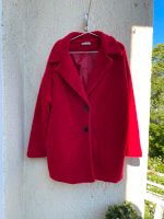 Teddy Jacke Mantel knalliges Rot Gr L Vintage München - Schwanthalerhöhe Vorschau