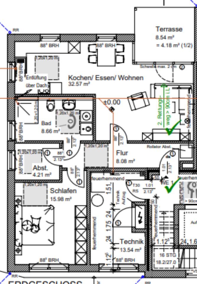 Moderne Erdgeschosswohnung mit Terrasse zu vermieten in Rödinghausen