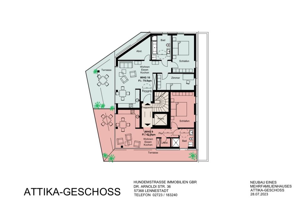 Exklusives Wohnen in zentraler Lage von Lennestadt- Altenhundem (Wohnung 10, DG) in Lennestadt