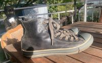 Leder Chucks , Converse All Star, schwarz/grau, Gr 41 Hessen - Riedstadt Vorschau