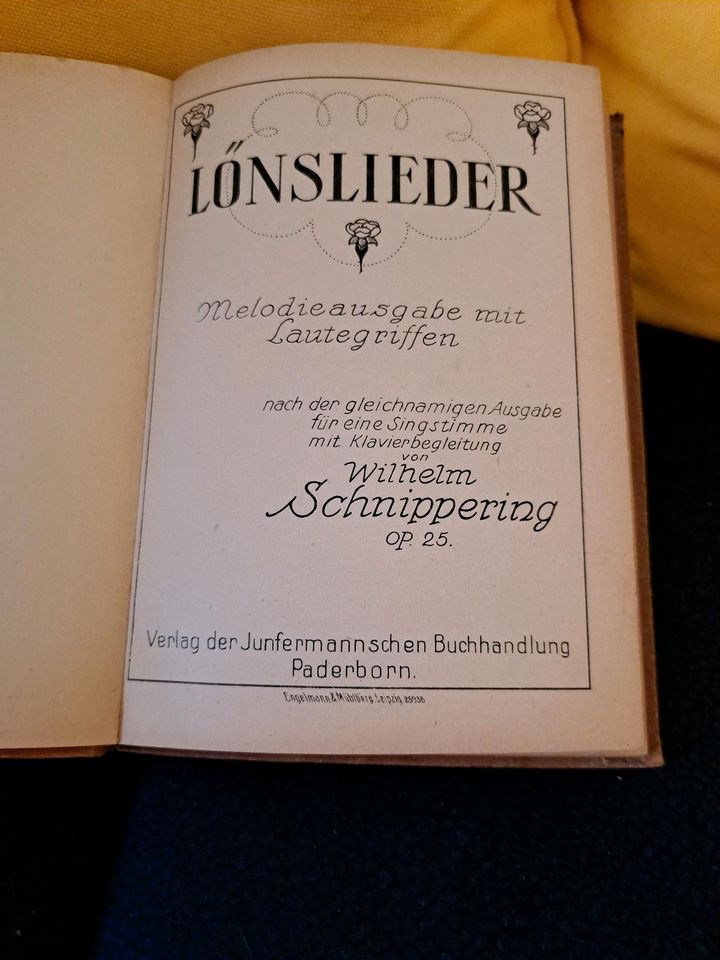 Antiquarisch Löns Lieder, W. Schnippering, 1A in Fockbek