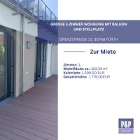 Große 3-Zimmer Wohnung mit Balkon und Stellplatz Bayern - Fürth Vorschau