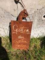 Garten Rost Deko Schriftzug Beschriftung Spruch Baden-Württemberg - Erolzheim Vorschau