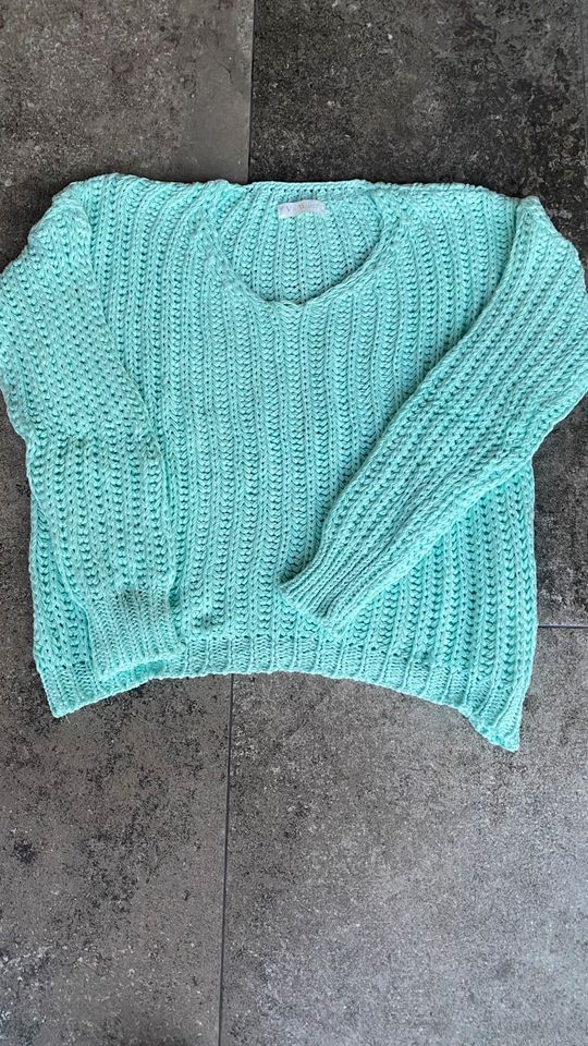 STRICK PULLOVER - V-MILANO - NEU NP 99€ - TÜRKIS AQUA MINT- 36-42 in Holzkirchen