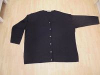 Strickjacke - Schwarz, Gr. 46/48 (XXL) / seitliche Schlitze Wandsbek - Hamburg Wellingsbüttel Vorschau